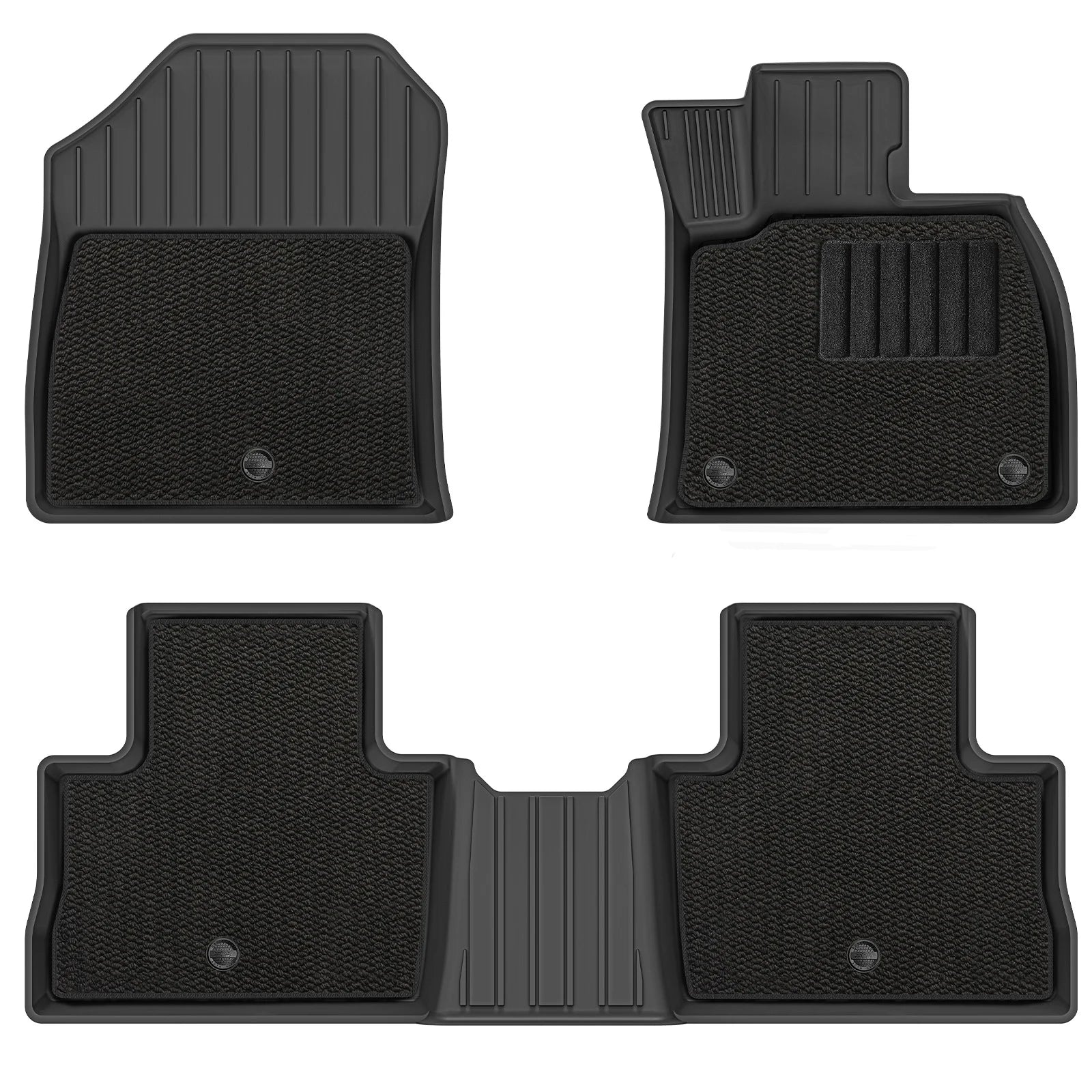 3W Custom All Weather Car Mats for Toyota RAV4 XA50 2019-2025 RHD 3Wliners 1st&2nd Row Mats